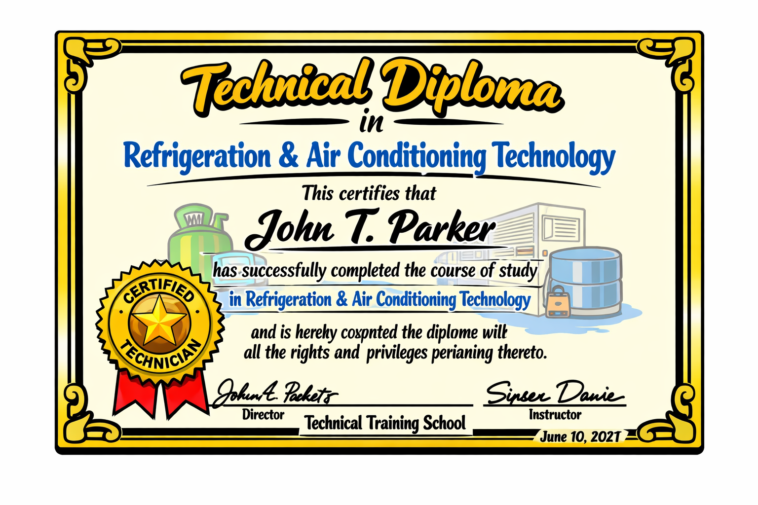 Technician credential tracking